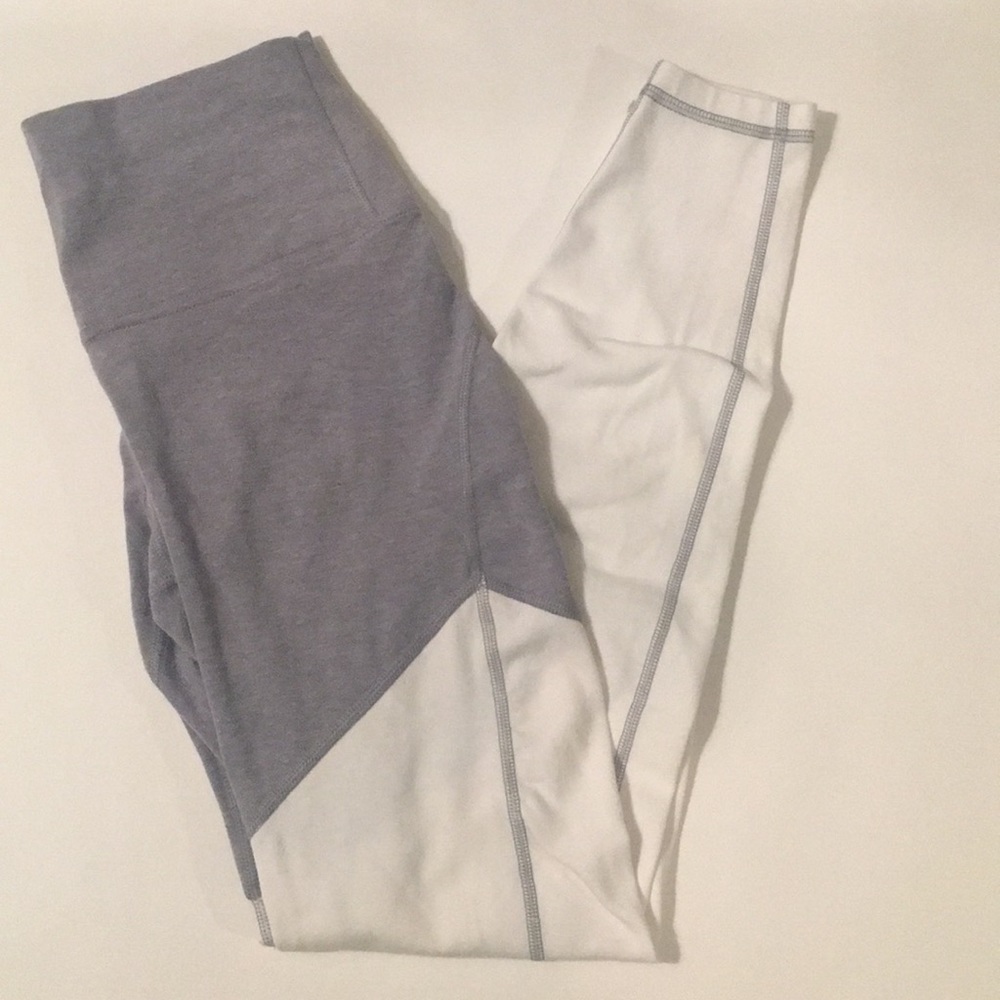 Gray and White leggings